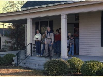 The Carter family together at their Plains, Georgia home
