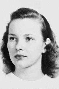 Rosalynn Smith (later to become Rosalynn Carter) as a young woman in the 1940s